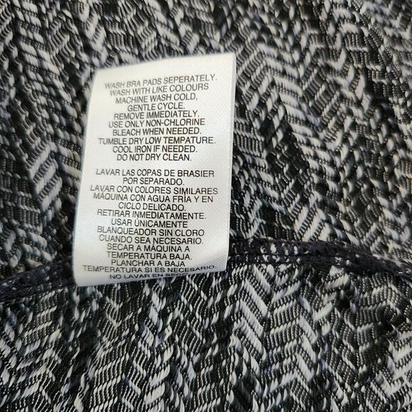 MPG Mondetta Travel Dress Racerback Black Gray Built in Shelf Bra Womens Medium - Picture 10 of 10